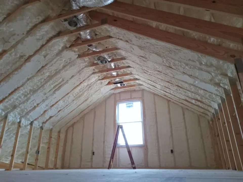 Spray foam roofing application for Roof Restoration project in Waunakee
